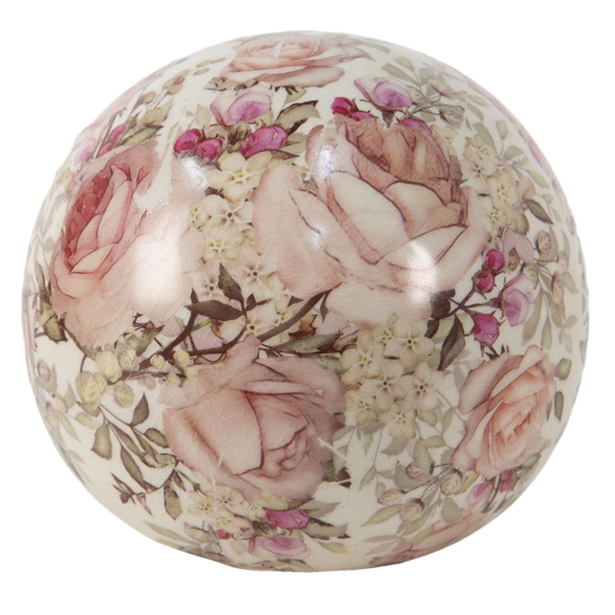 Palla decorativa con motivo a rosa