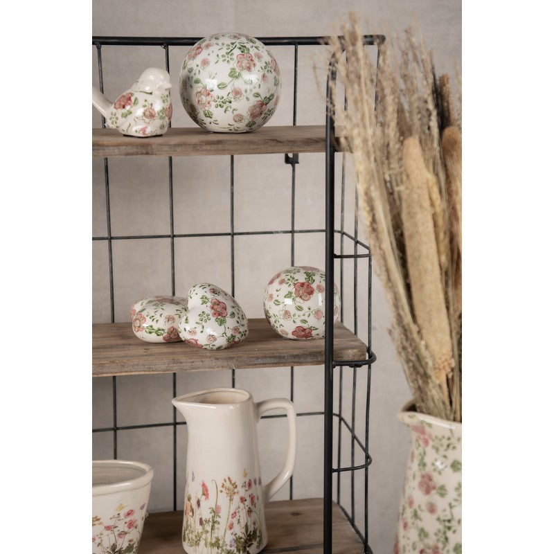 Vaso da fiori con motivo di prato primaverile