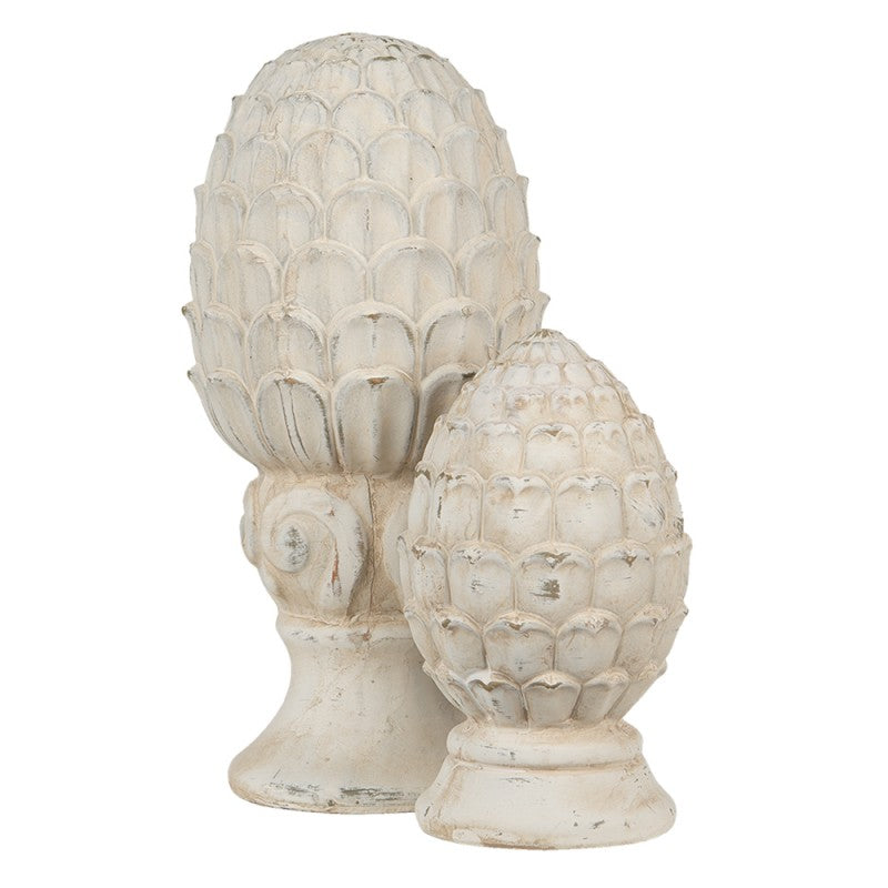 Pigne in terracotta, decorazione da giardino in stile country