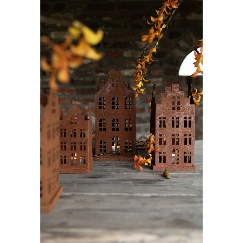 Garden decoration: Patina houses, set of 2