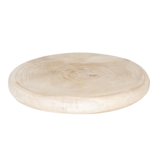 Sottobicchiere decorativo rotondo in legno in stile rustico