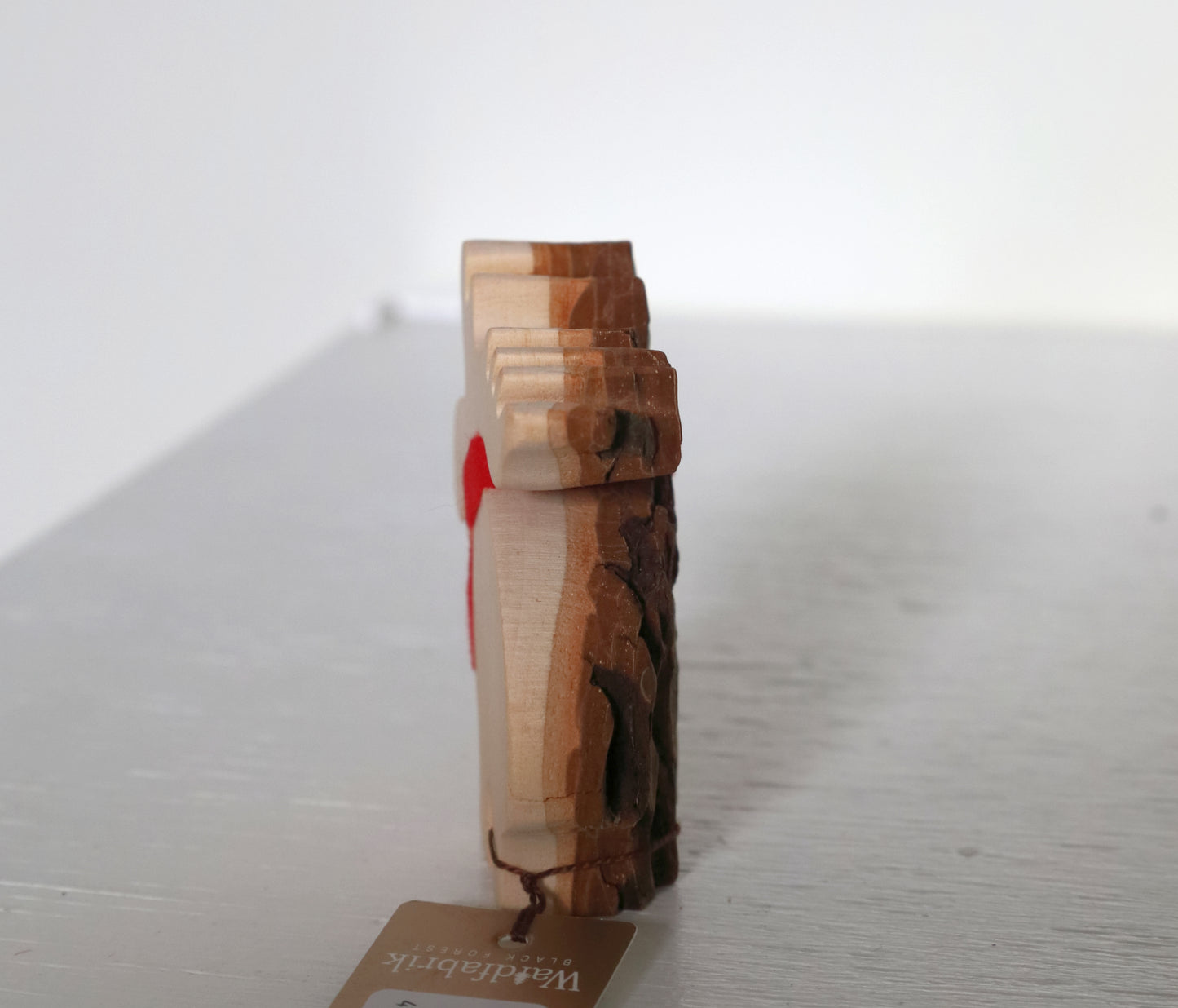 Decorazione invernale, alce/renna in legno di corteccia
