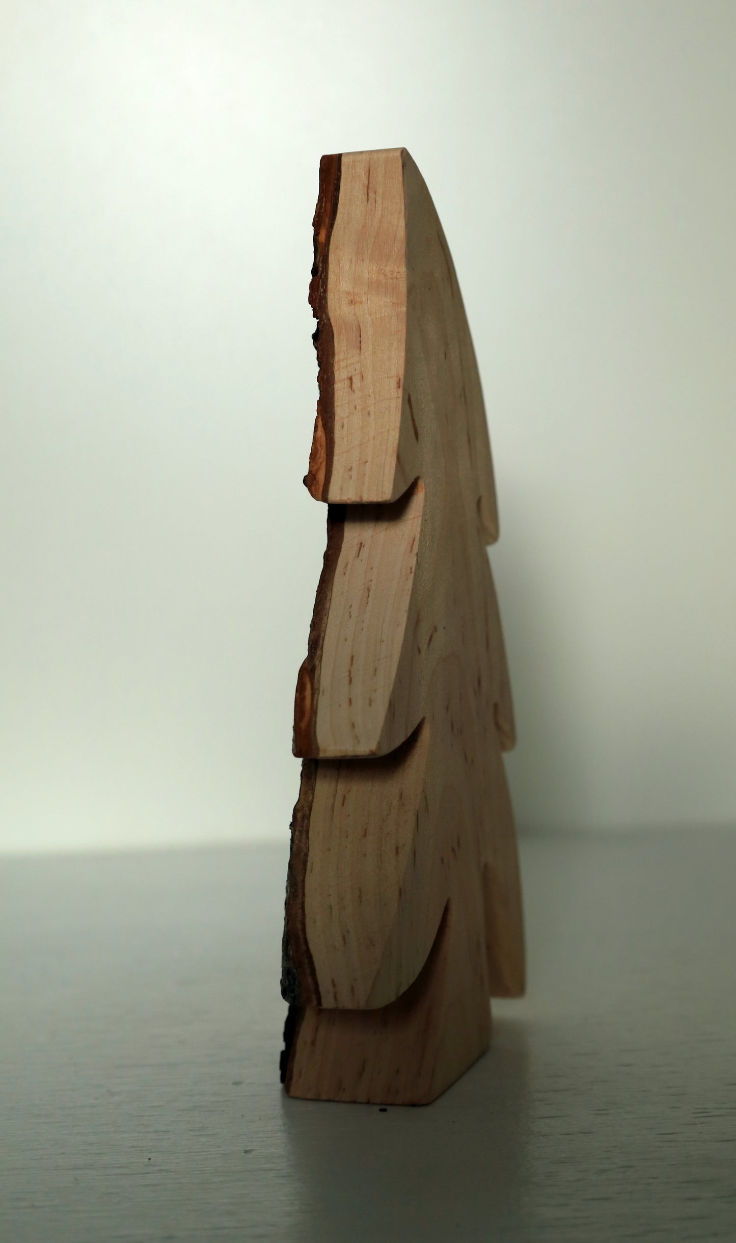 Albero di Natale rustico in legno di corteccia