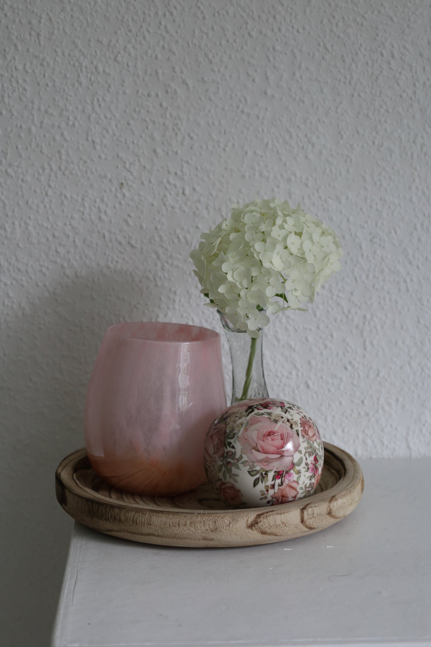 Palla decorativa con motivo a rosa