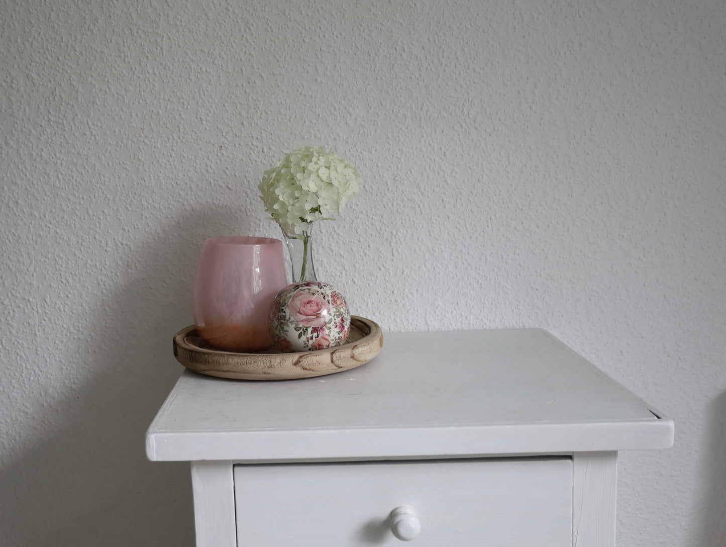 Palla decorativa con motivo a rosa