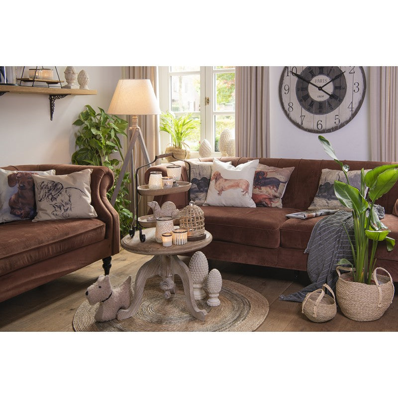 Pigne in terracotta, decorazione da giardino in stile country