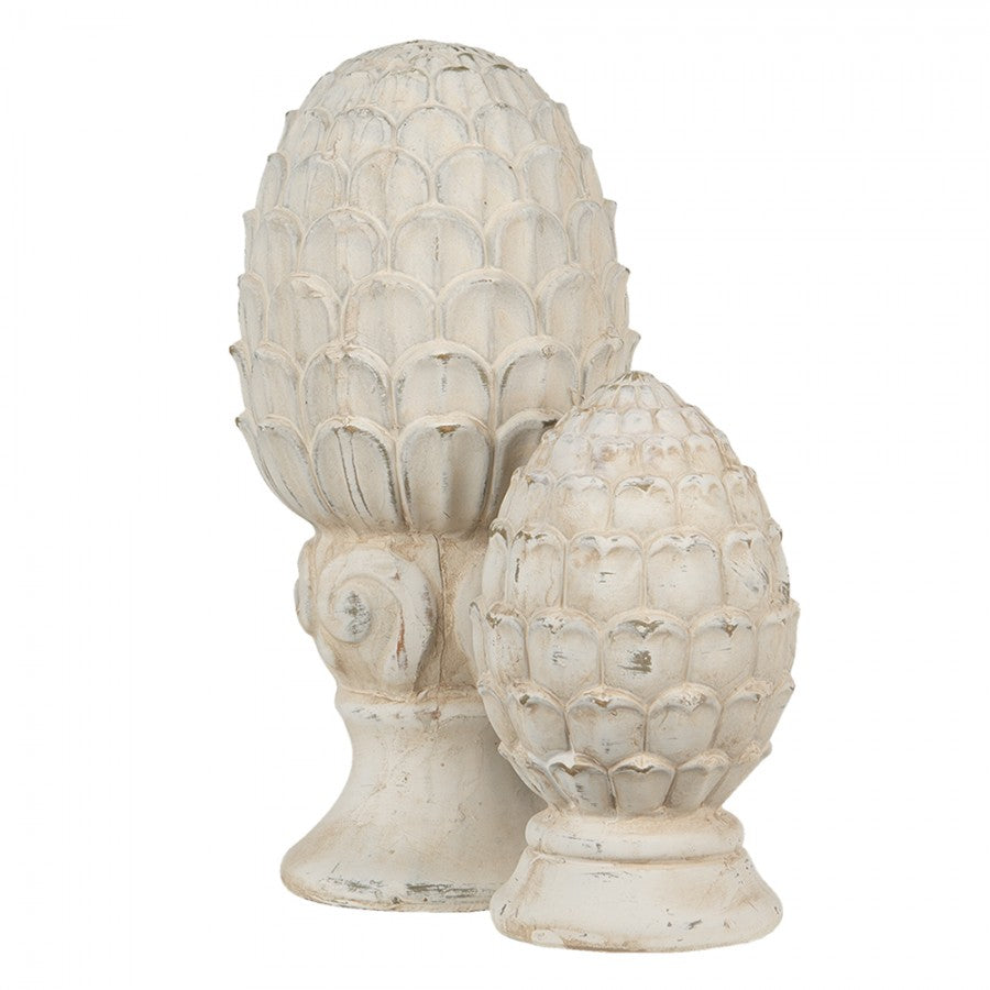 Pigne in terracotta, decorazione da giardino in stile country