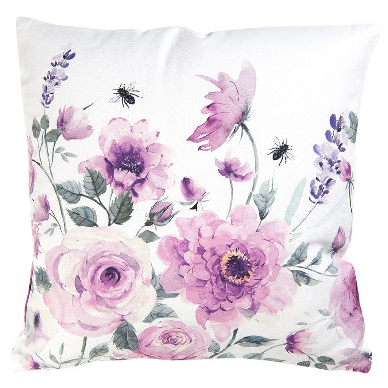 Federa in cotone con motivo a rose